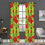 Yummy Watermelon Pieces Pattern Print Curtain