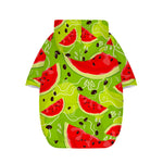 Yummy Watermelon Pieces Pattern Print Dog Zip Up Hoodie