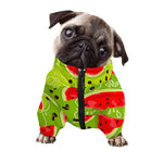 Yummy Watermelon Pieces Pattern Print Dog Zip Up Jacket