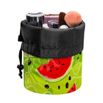 Yummy Watermelon Pieces Pattern Print Drawstring Makeup Bag