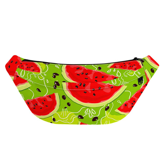Yummy Watermelon Pieces Pattern Print Fanny Pack