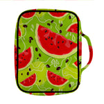 Yummy Watermelon Pieces Pattern Print Front Pocket Bible Bag