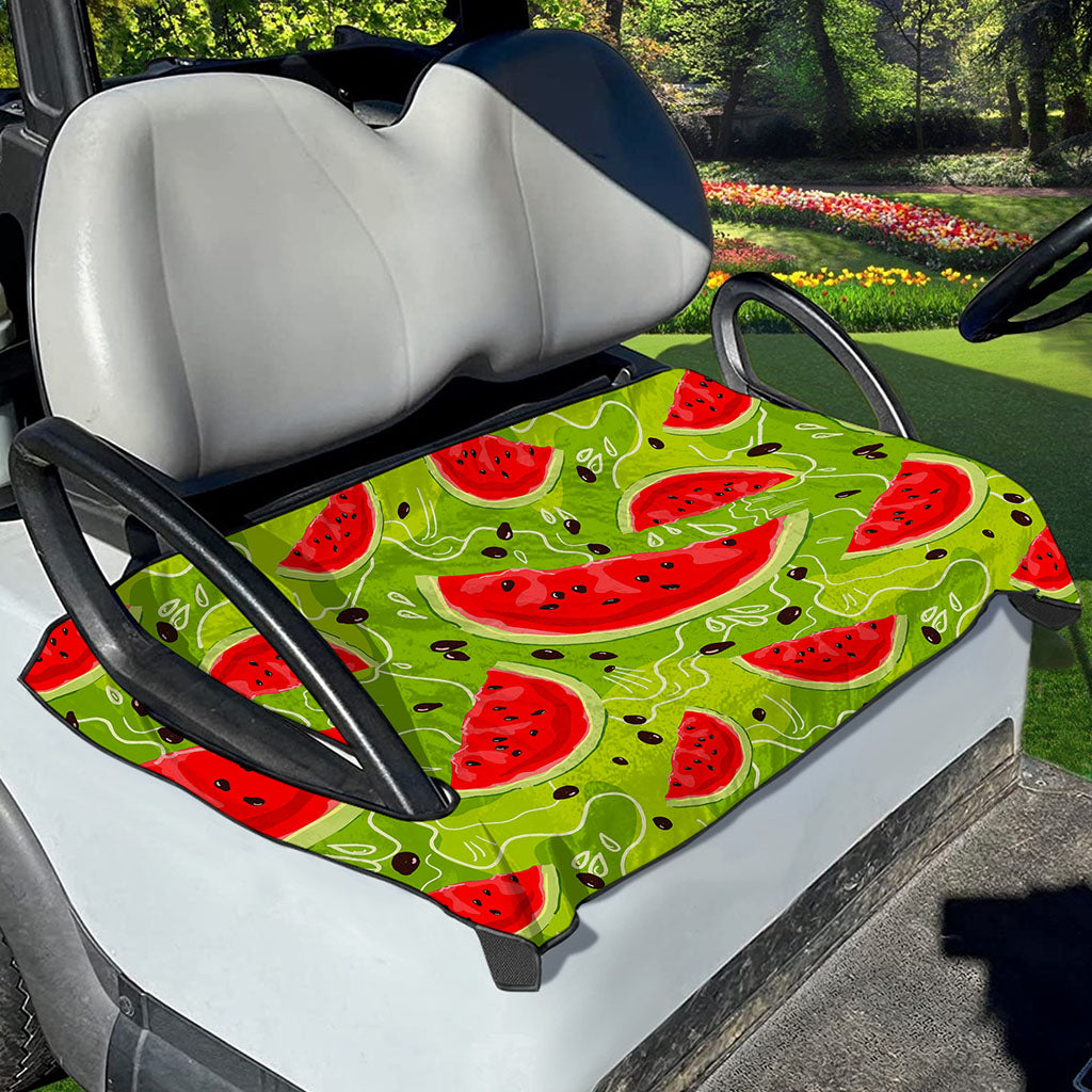 Yummy Watermelon Pieces Pattern Print Golf Cart Seat Cover