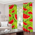 Yummy Watermelon Pieces Pattern Print Grommet Curtains