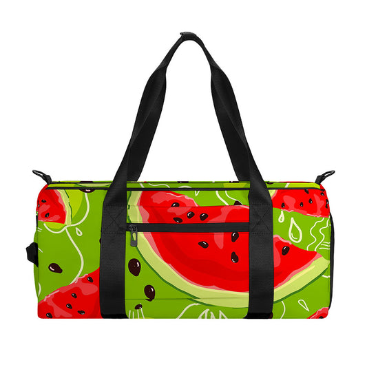 Yummy Watermelon Pieces Pattern Print Gym Bag