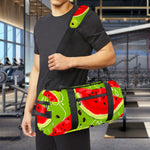 Yummy Watermelon Pieces Pattern Print Gym Bag