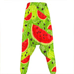 Yummy Watermelon Pieces Pattern Print Hammer Pants