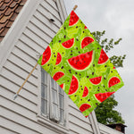 Yummy Watermelon Pieces Pattern Print House Flag