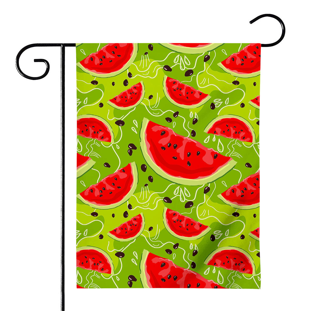 Yummy Watermelon Pieces Pattern Print House Flag