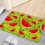 Yummy Watermelon Pieces Pattern Print Indoor Door Mat