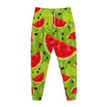 Yummy Watermelon Pieces Pattern Print Jogger Pants