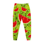 Yummy Watermelon Pieces Pattern Print Jogger Pants