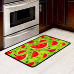 Yummy Watermelon Pieces Pattern Print Kitchen Mat