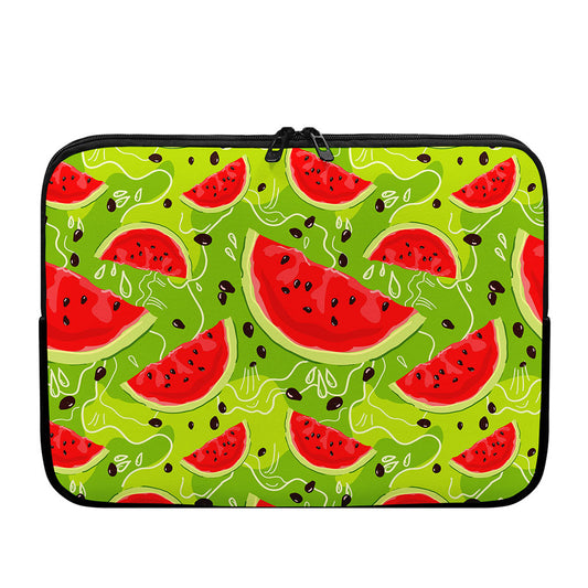Yummy Watermelon Pieces Pattern Print Laptop Sleeve