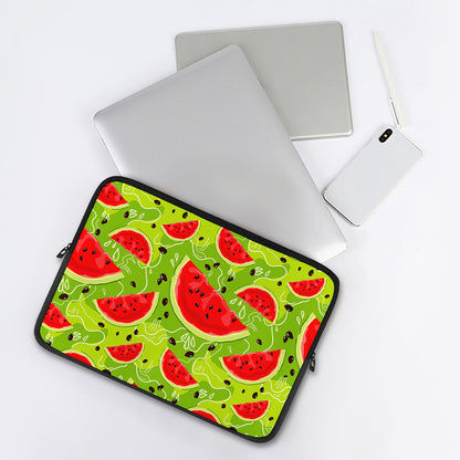 Yummy Watermelon Pieces Pattern Print Laptop Sleeve