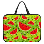 Yummy Watermelon Pieces Pattern Print Laptop Sleeve With Handle