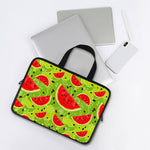 Yummy Watermelon Pieces Pattern Print Laptop Sleeve With Handle