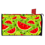 Yummy Watermelon Pieces Pattern Print Mailbox Cover