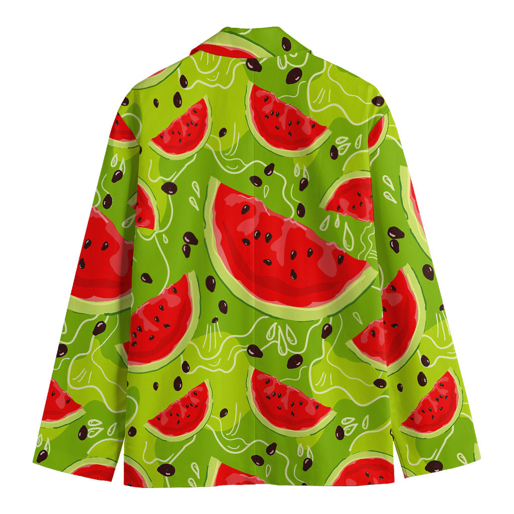 Yummy Watermelon Pieces Pattern Print Men's Blazer