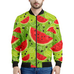 Yummy Watermelon Pieces Pattern Print Men's Bomber Jacket