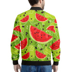 Yummy Watermelon Pieces Pattern Print Men's Bomber Jacket