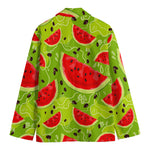 Yummy Watermelon Pieces Pattern Print Men's Cotton Blazer