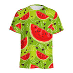 Yummy Watermelon Pieces Pattern Print Men's Sports T-Shirt