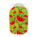Yummy Watermelon Pieces Pattern Print Mesh Laundry Hamper