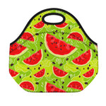 Yummy Watermelon Pieces Pattern Print Neoprene Lunch Bag