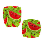 Yummy Watermelon Pieces Pattern Print Office Chair Cover