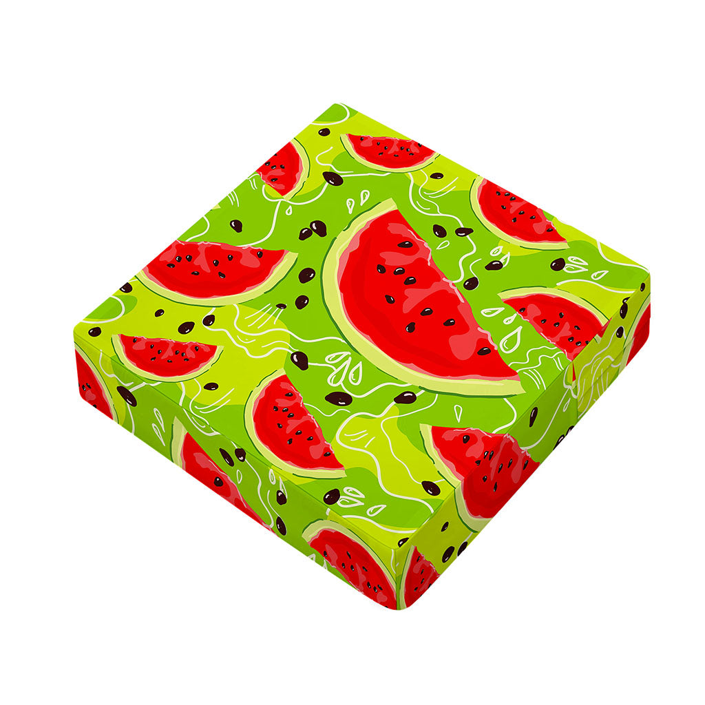Yummy Watermelon Pieces Pattern Print Outdoor Seat Cushion Cover