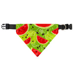 Yummy Watermelon Pieces Pattern Print Over The Collar Dog Bandana
