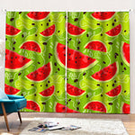 Yummy Watermelon Pieces Pattern Print Pencil Pleat Curtains