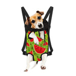 Yummy Watermelon Pieces Pattern Print Pet Carrier Backpack