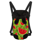 Yummy Watermelon Pieces Pattern Print Pet Carrier Backpack