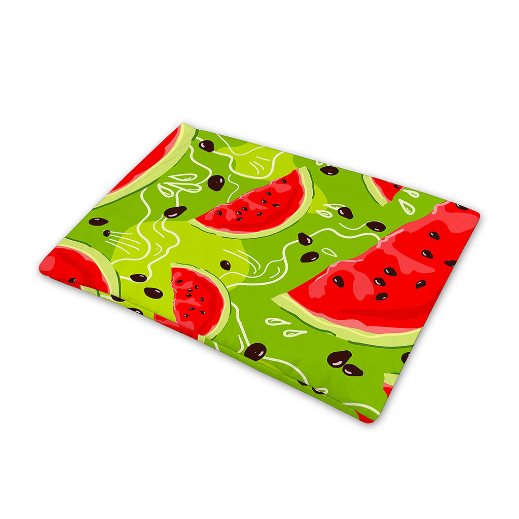 Yummy Watermelon Pieces Pattern Print Pet Cooling Mat Cover