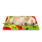 Yummy Watermelon Pieces Pattern Print Pet Cooling Mat Cover