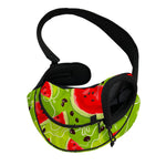 Yummy Watermelon Pieces Pattern Print Pet Sling Carrier