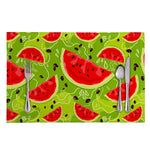 Yummy Watermelon Pieces Pattern Print Placemat