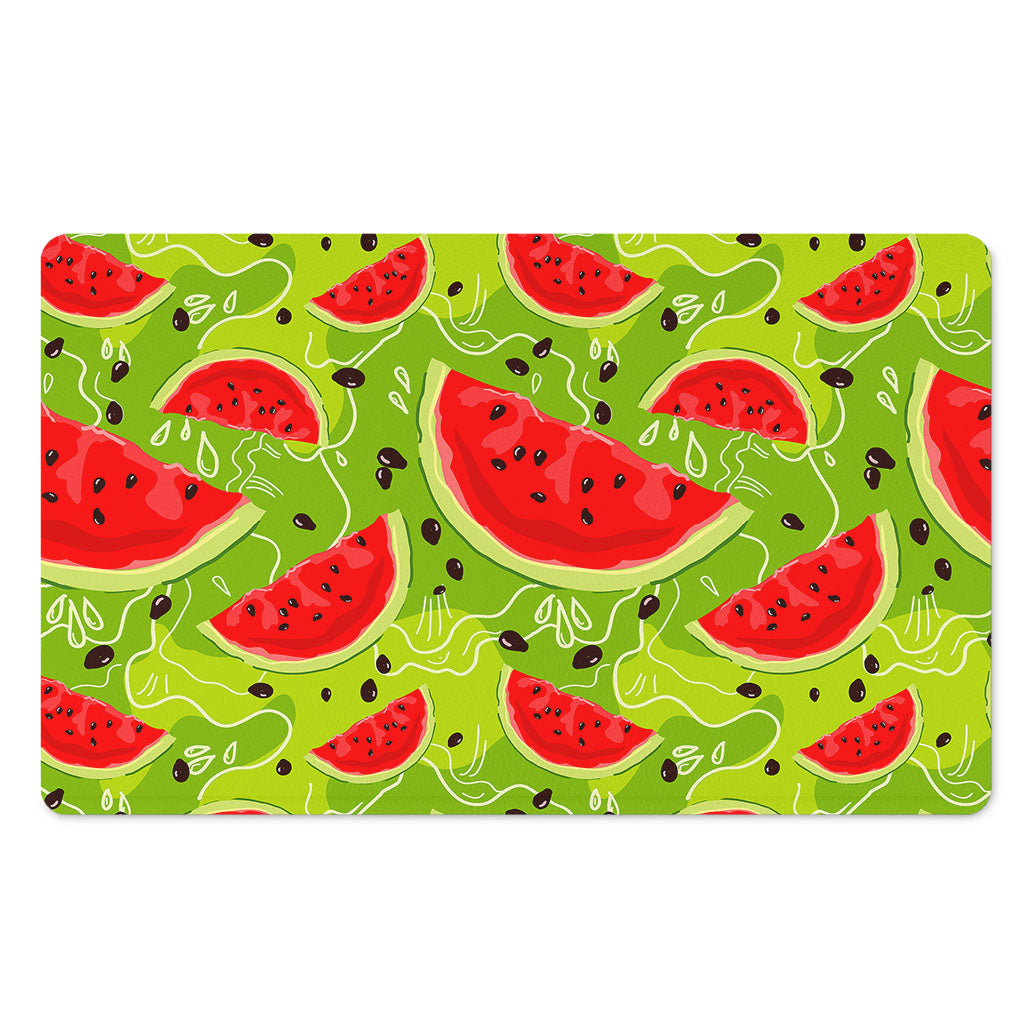 Yummy Watermelon Pieces Pattern Print Polyester Doormat