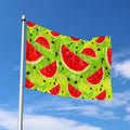 Yummy Watermelon Pieces Pattern Print Polyester Flag