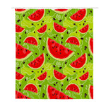 Yummy Watermelon Pieces Pattern Print Polyester Shower Curtain