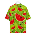 Yummy Watermelon Pieces Pattern Print Rayon Hawaiian Shirt