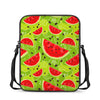 Yummy Watermelon Pieces Pattern Print Rectangular Crossbody Bag