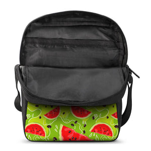 Yummy Watermelon Pieces Pattern Print Rectangular Crossbody Bag