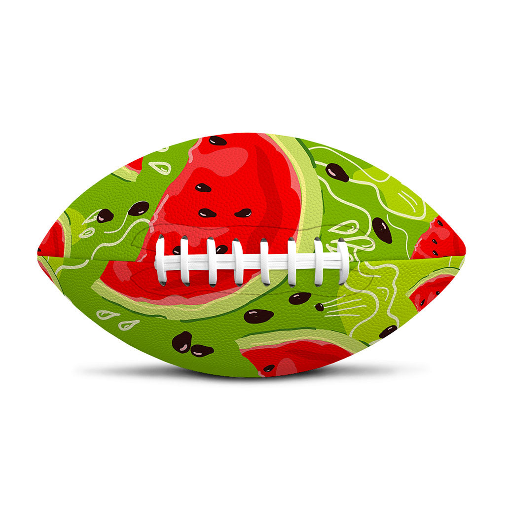 Yummy Watermelon Pieces Pattern Print Rugby Ball