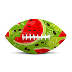 Yummy Watermelon Pieces Pattern Print Rugby Ball