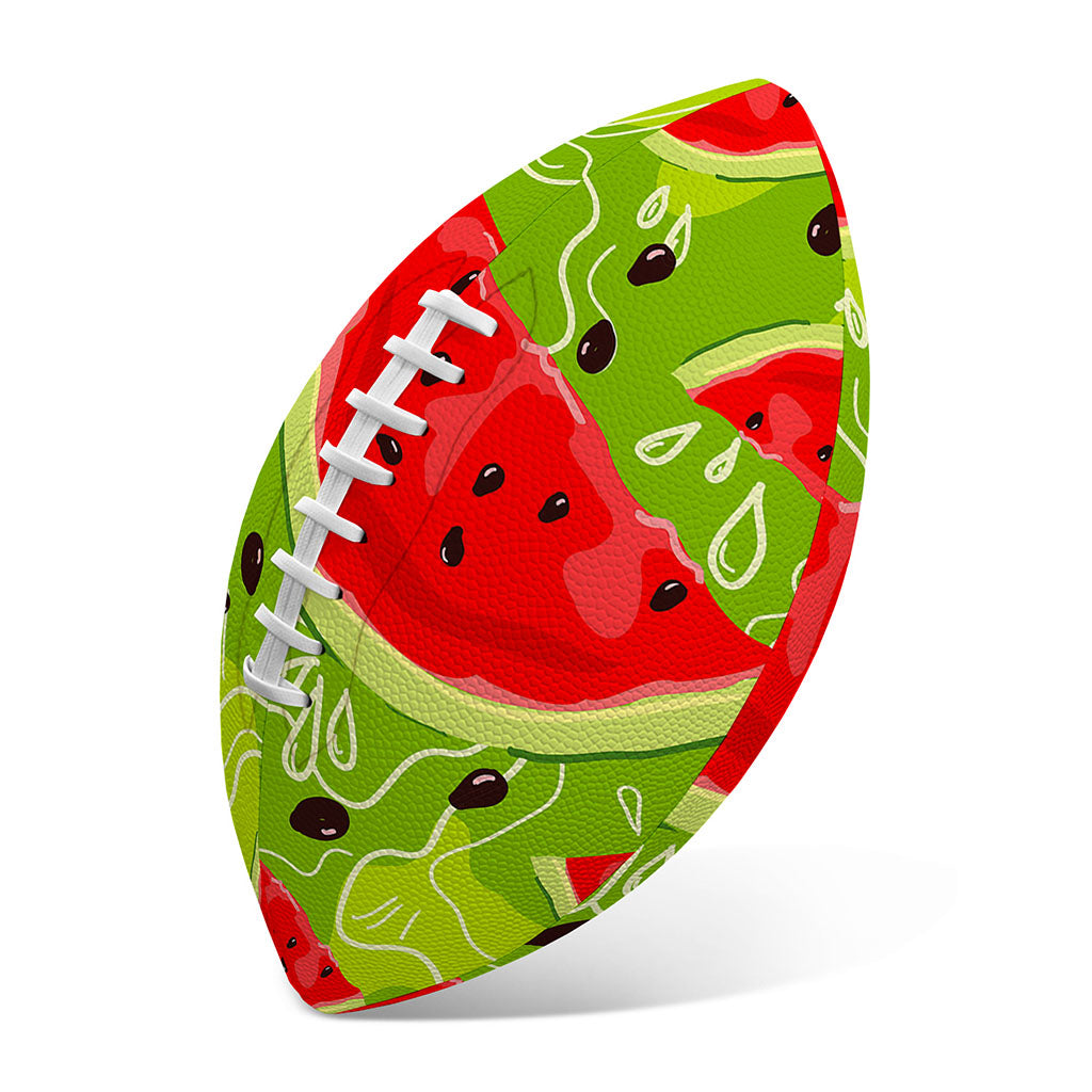 Yummy Watermelon Pieces Pattern Print Rugby Ball