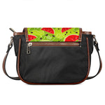 Yummy Watermelon Pieces Pattern Print Saddle Bag