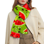 Yummy Watermelon Pieces Pattern Print Scarf
